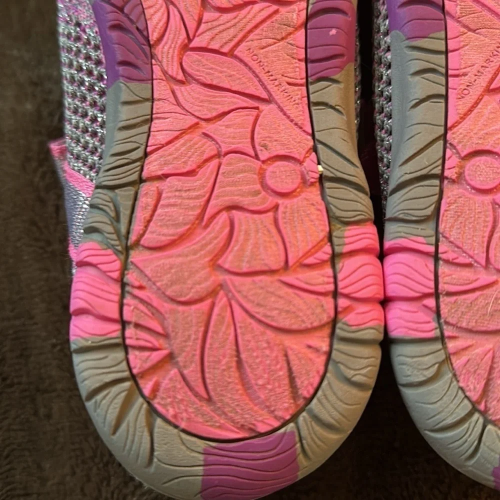 JAMBU KD Sora Pink/ Silver Mary Jane Outdoor/ Water Shoe Sz 5 Big Kid